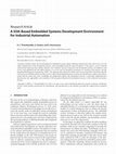 Research paper thumbnail of A SOA-Based Embedded Systems Development Environment for Industrial Automation