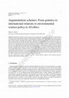 Research paper thumbnail of Argumentation schemes: From genetics to international relations to environmental science policy to AI ethics