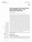 Research paper thumbnail of How Language and Human Altruism Evolved Hand in Hand — The Backchannel Hypothesis