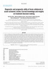 Research paper thumbnail of Diagnostic and prognostic utility of brain collaterals in acute ischaemic stroke: Current knowledge and insights on treatment decision-making