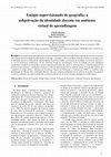 Research paper thumbnail of Estágio supervisionado de geografia: a subjetivação da identidade docente em ambiente virtual de aprendizagem