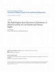 Research paper thumbnail of The Bush Regime from Elections to Detentions: A Moral Economy of Carl Schmitt and Human Rights