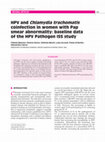 Research paper thumbnail of HPV and Chlamydia trachomatis coinfection in women with Pap smear abnormality: baseline data of the HPV Pathogen ISS study