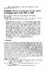 Research paper thumbnail of Estimates of loss in ecosystem service values of Songnen plain from 1980 to 2000