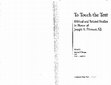 Research paper thumbnail of “Narrative and Lament in Isa 63:7-64:11,” in To Touch the Text: Biblical and Related Studies in Honor of Joseph A. Fitzmyer, S.J. (ed. M. Horgan and P. Kobelski; NY: Crossroad, 1989) 93-102.