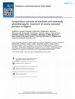 Research paper thumbnail of Comparative outcome of overhead and total body phototherapy for treatment of severe neonatal jaundice in Nigeria