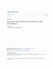 Research paper thumbnail of From the University Presses-An Interview with Peter Berkery