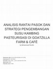 Research paper thumbnail of Analisis Rantai Pasok Dan Strategi Pengembangan Susu Kambing Pasteurisasi DI Goatzilla Farm & Cafe