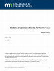 Research paper thumbnail of Historic Vegetation Model for Minnesota: MnModel Phase 4