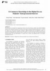 Research paper thumbnail of E-Commerce Knowledge in the Digital Era on Students’ Entrepreneurial Interest