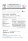 Research paper thumbnail of Data on patient’s satisfaction from an emergency department: Developing strategies with the Multicriteria Satisfaction Analysis