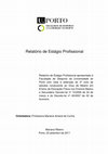 Research paper thumbnail of Relatório Final de Estágio Profissional