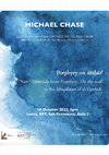 Research paper thumbnail of Michael Chase, "Porphyry on ittiḥād. “New” Materials from Porphyry, On the soul in the Muqābasāt of al-Tawḥīdī", PhiBor Seminar, IMT Lucca, 10 October 2022