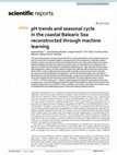 Research paper thumbnail of pH trends and seasonal cycle in the coastal Balearic Sea reconstructed through machine learning