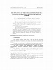 Research paper thumbnail of The Influence of the Rotor Architecture of a Rotating Working Machine on the Driving Power