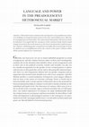 Research paper thumbnail of Language and Power in the Preadolescent Heterosexual Market