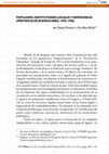 Research paper thumbnail of Populismo, institutiones locales y democracia (provincia de Buenos Aires, 1945-1958)