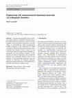 Research paper thumbnail of Engineering soft nanostructured functional materials via orthogonal chemistry