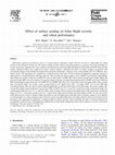 Research paper thumbnail of Effect of surface seeding on foliar blight severity and wheat performance