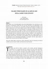 Research paper thumbnail of ISLAMIC ETHICS BASED ON AL-QUR'AN AND MULLA ṢADRĀ'S ESCATOLOGY