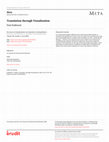 Research paper thumbnail of Translation through Visualization