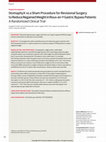 Research paper thumbnail of StomaphyX vs a sham procedure for revisional surgery to reduce regained weight in Roux-en-Y gastric bypass patients : a randomized clinical trial