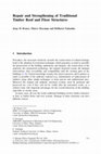 Research paper thumbnail of Repair and Strengthening of Traditional Timber Roof and Floor Structures