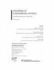 Research paper thumbnail of Frontiers of fundamental physics