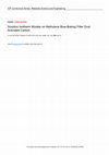 Research paper thumbnail of Sorption Isotherm Models on Methylene Blue-Baking Filter Dust Activated Carbon