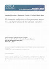 Research paper thumbnail of El bienestar subjetivo en las personas mayores : la importancia de los apoyos sociales