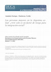 Research paper thumbnail of Las personas mayores en la Argentina actual : ¿vivir solo es un factor de riesgo para la integración social?