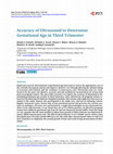 Research paper thumbnail of Accuracy of Ultrasound to Determine Gestational Age in Third Trimester