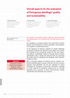 Research paper thumbnail of Overall aspects for the evaluation of Portuguese dwellings’ quality and sustainability