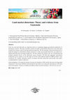 Research paper thumbnail of Land market distortions: Theory and evidence from Guatemala