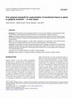 Research paper thumbnail of Free gingival autograft for augmentation of keratinized tissue in apical to gingival recession – A case report