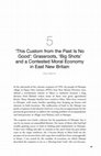 Research paper thumbnail of ‘This Custom from the Past Is No Good’: Grassroots, ‘Big Shots’ and a Contested Moral Economy in East New Britain