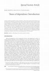 Research paper thumbnail of States of dependence: Introduction