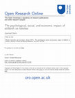 Research paper thumbnail of The psychological, social, and economic impact of stillbirth on families