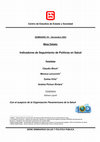 Research paper thumbnail of Indicadores de seguimiento de políticas en salud