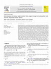 Research paper thumbnail of Determination of laminar and turbulent flow ranges through vertical packed beds in terms of particle friction factors