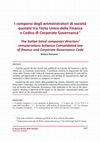 Research paper thumbnail of I compensi degli amministratori di società quotate tra Testo Unico della Finanza e Codice di Corporate Governance