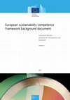 Research paper thumbnail of “European sustainability competence framework background document: literature review, analysis of frameworks and proposals”