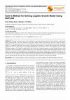 Research paper thumbnail of Euler's Method for Solving Logistic Growth Model Using MATLAB