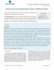 Research paper thumbnail of Breast Cancer in Young Patients: Same or Different Entity?