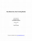 Research paper thumbnail of New Media Art/ New Funding Models