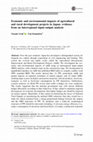 Research paper thumbnail of Economic and environmental impacts of agricultural and rural development projects in Japan: evidence from an interregional input–output analysis