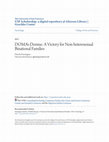 Research paper thumbnail of DOMA\u27s Demise: A Victory for Non-heterosexual Binational Families