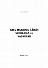 Research paper thumbnail of Grev Hakkına İlişkin Sınırlama ve Yasaklar