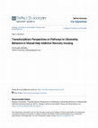 Research paper thumbnail of Transdisciplinary Perspectives on Pathways to Citizenship Behaviors in Mutual-Help Addiction Recovery Housing