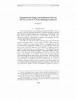 Research paper thumbnail of Organizational Change and Institutional Survival: The Case of the UN Peacebuilding Commission